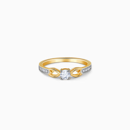 Gold Leafora Diamond Ring