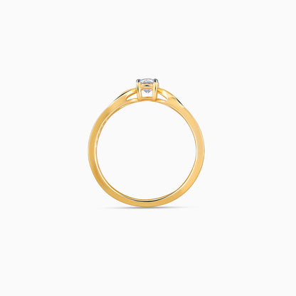 Gold Leafora Diamond Ring