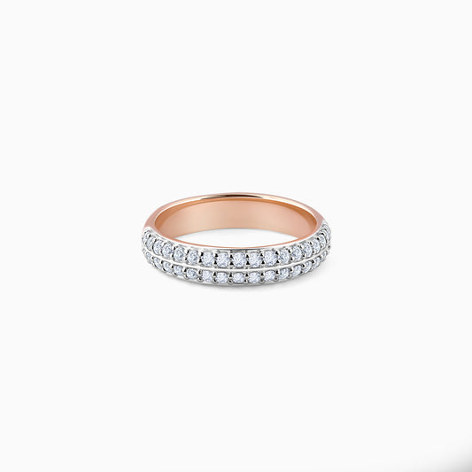 Rose Gold Dia Diamond Ring