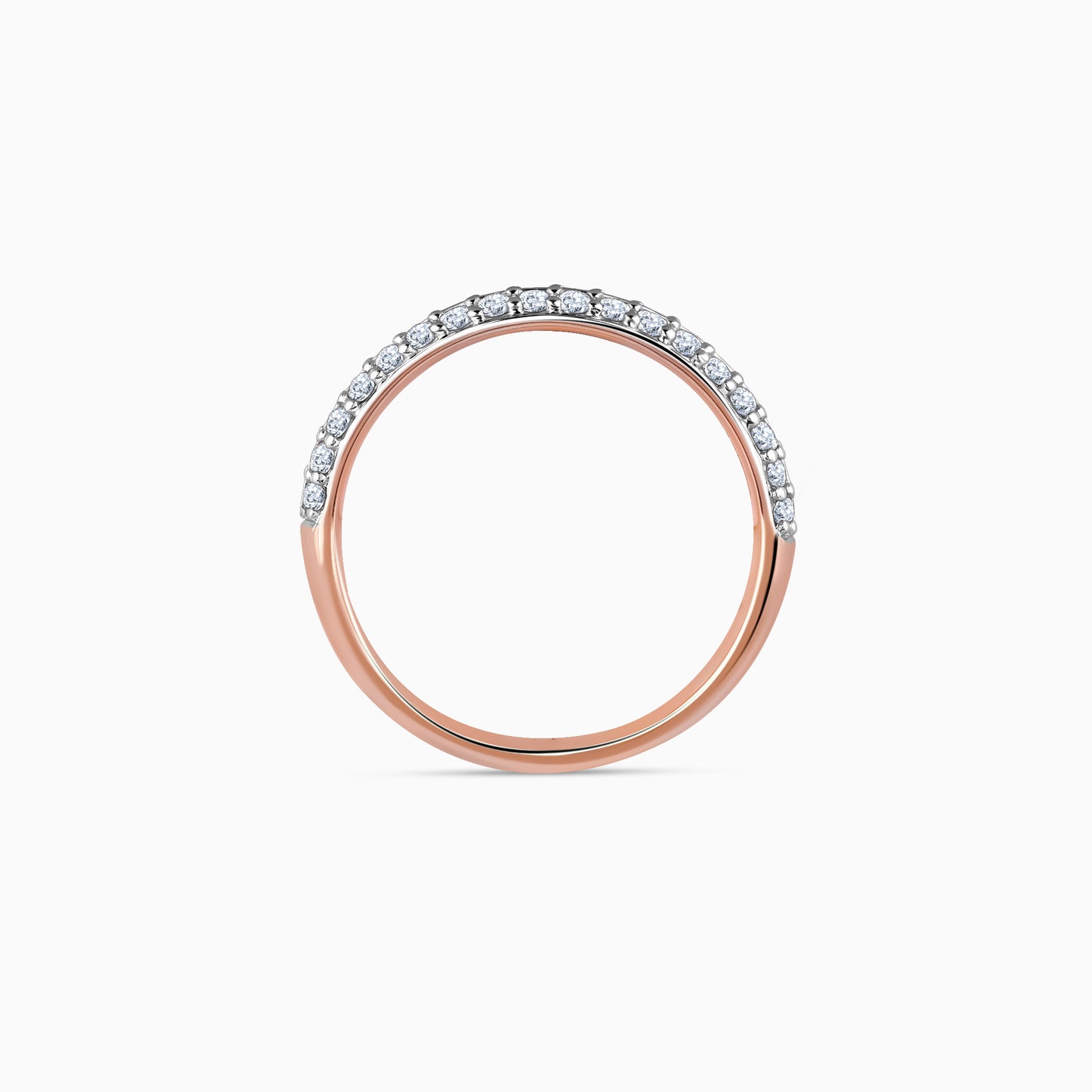 Rose Gold Dia Diamond Ring