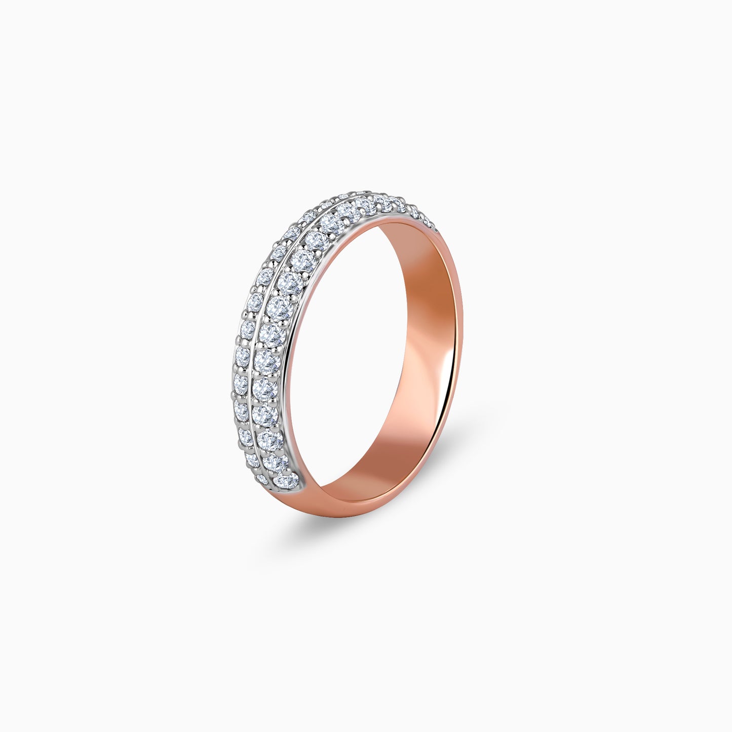 Rose Gold Dia Diamond Ring