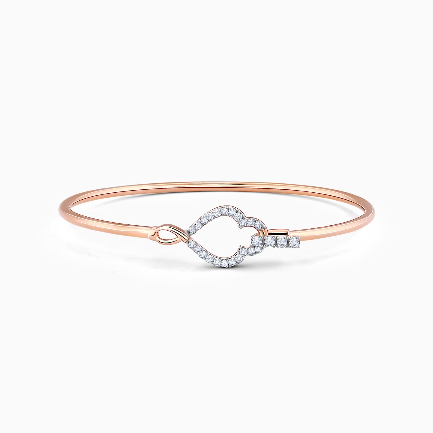 Rose Gold Flamboyant Diamond Bracelet