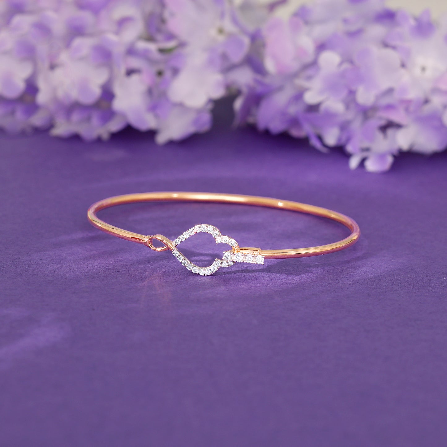 Rose Gold Flamboyant Diamond Bracelet