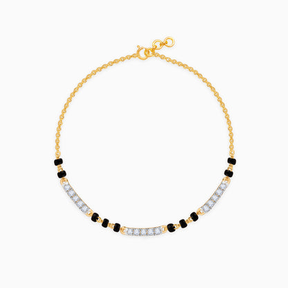 Gold Skyla Diamond Mangalsutra Bracelet