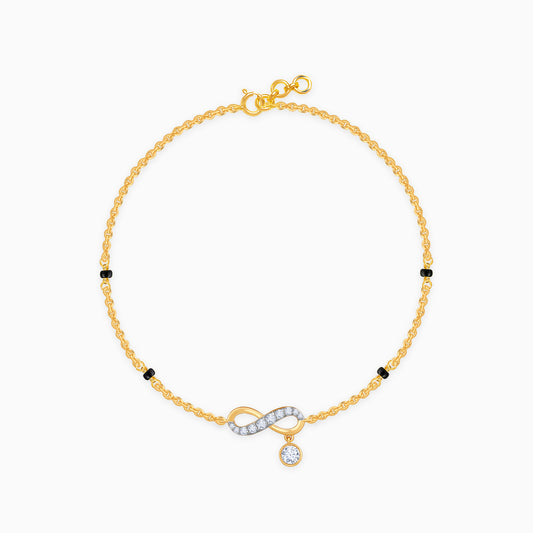 Gold Nitya Diamond Mangalsutra Bracelet