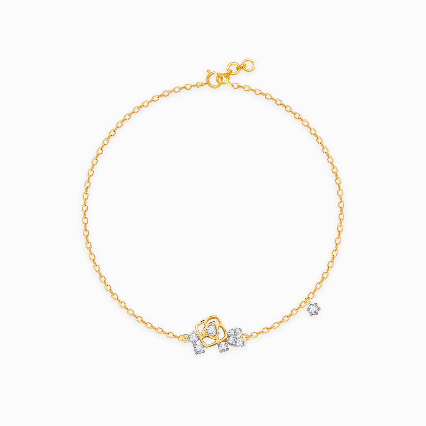 Gold Floral Rhapsody Diamond Bracelet