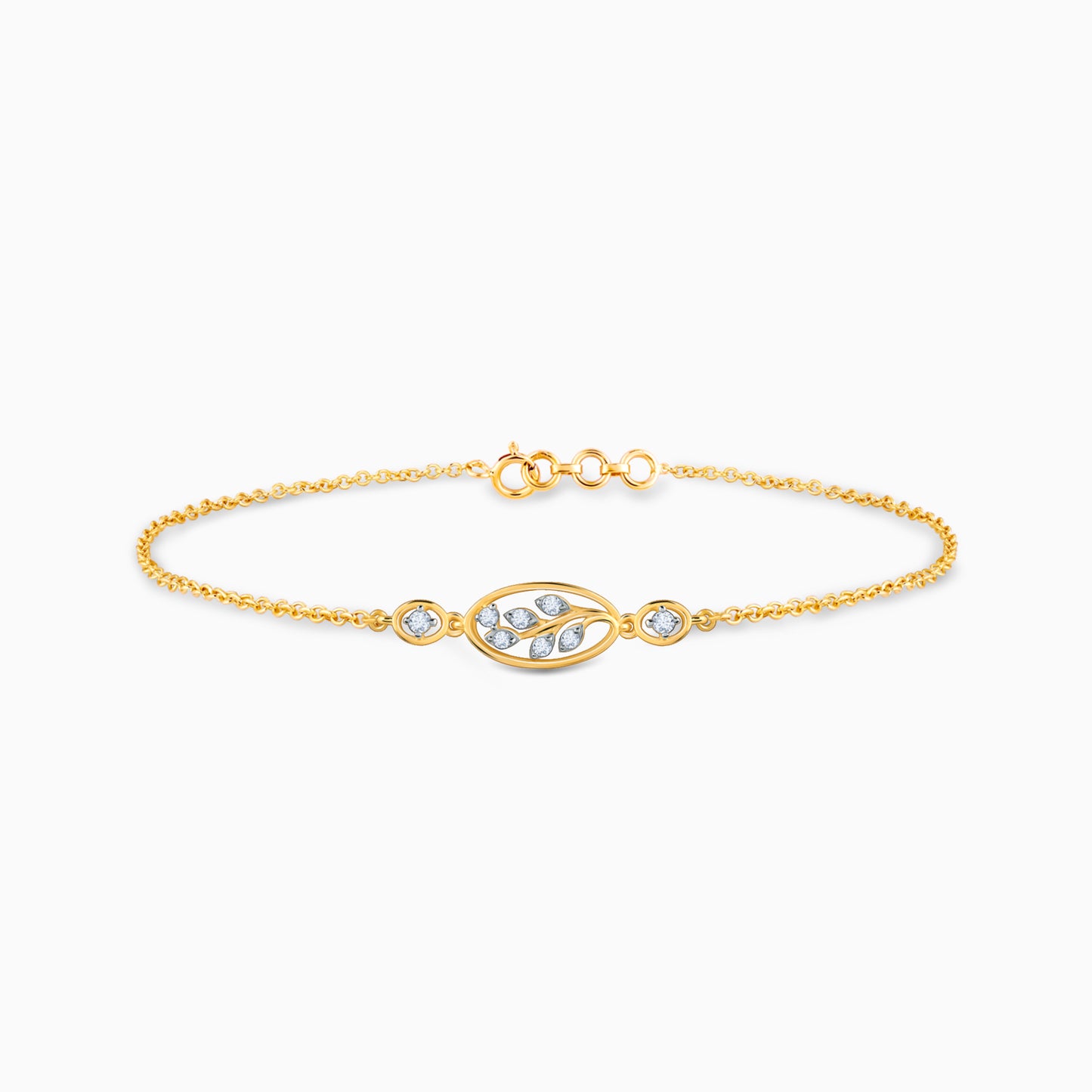 Gold The Leaf Diamond Bracelet