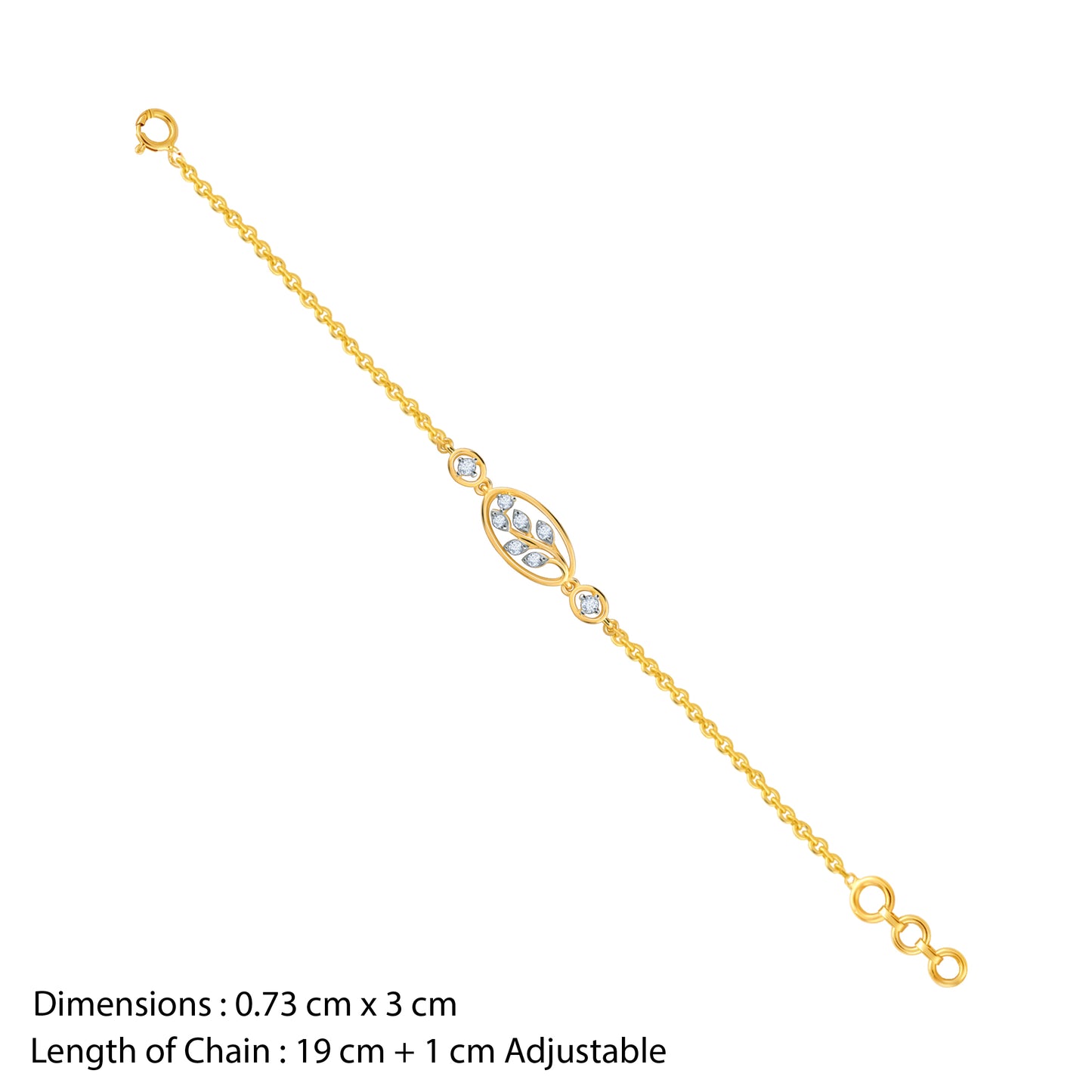 Gold The Leaf Diamond Bracelet