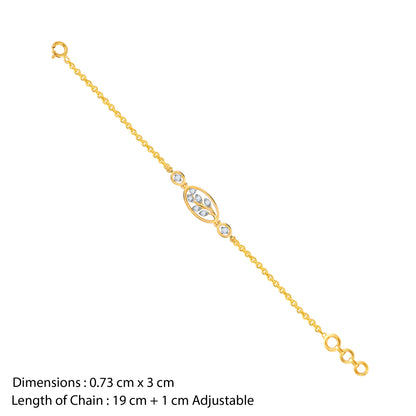 Gold The Leaf Diamond Bracelet