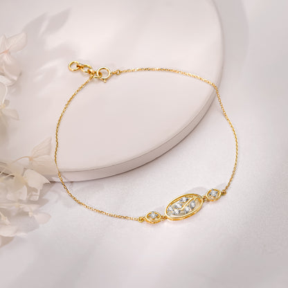 Gold The Leaf Diamond Bracelet