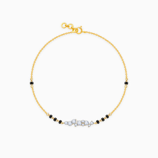 Gold Divya Diamond Mangalsutra Bracelet