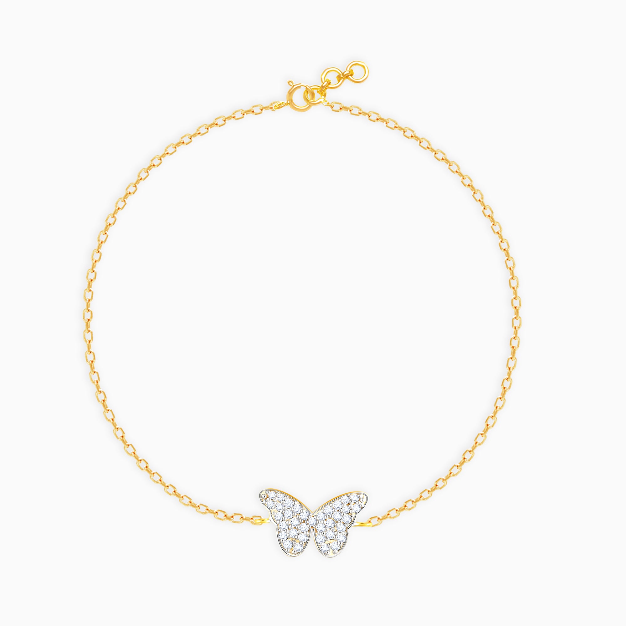 Gold Mysterious Butterfly Diamond Bracelet – GIVA Jewellery