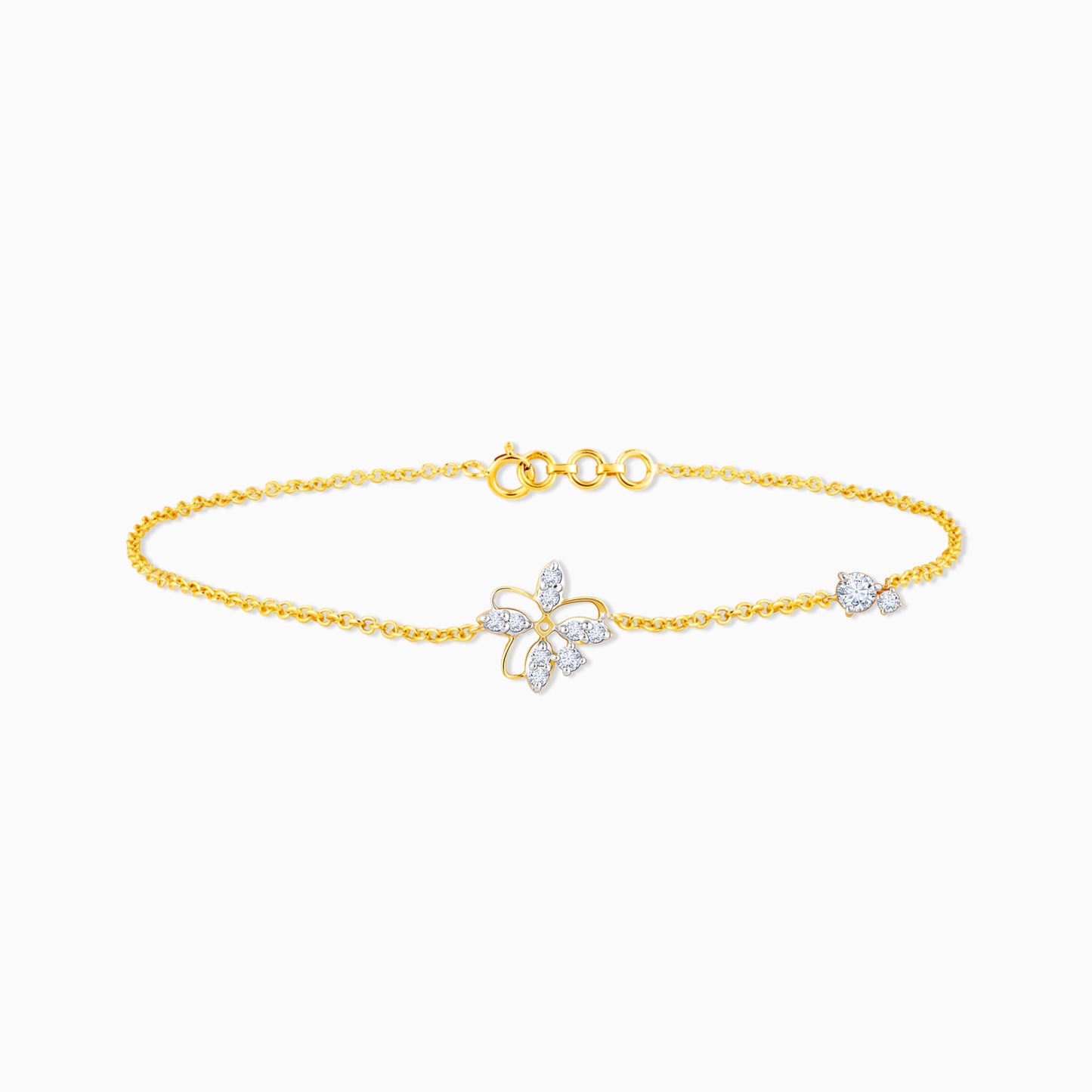 Gold Floral Magic Diamond Bracelet