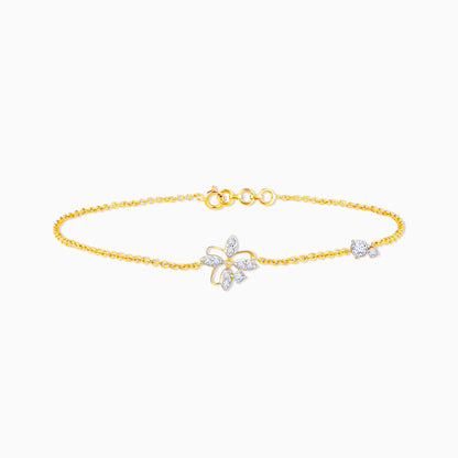 Gold Floral Magic Diamond Bracelet