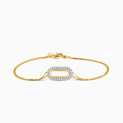 Gold Trendy Sparkle Diamond Bracelet