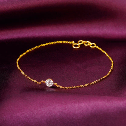 Gold Serene Sparkle Diamond Bracelet