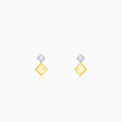 Gold Classic Diamond Earrings