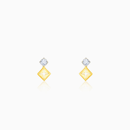 Gold Classic Diamond Earrings