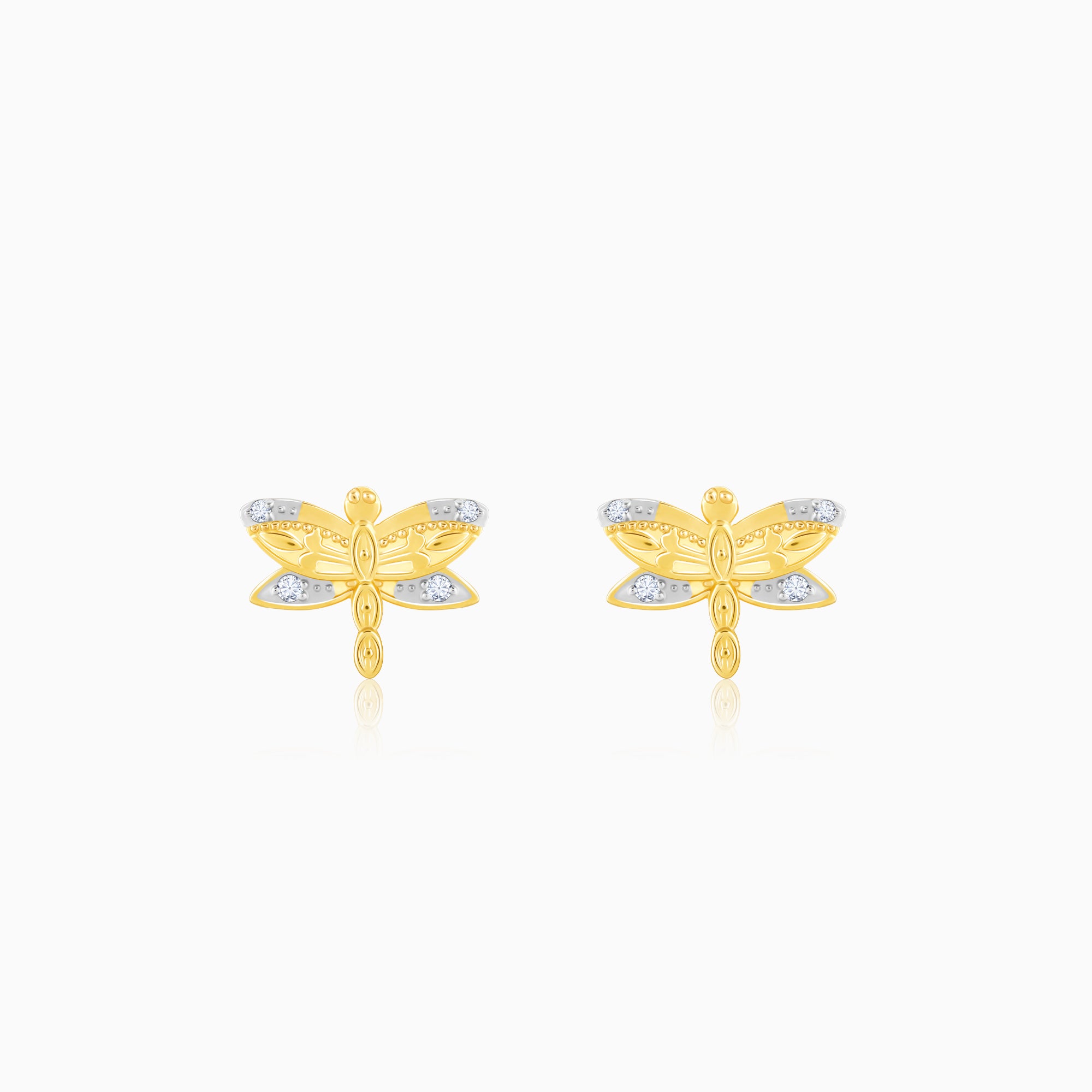 James Avery 14K Yellow Gold Dragonfly Earrings