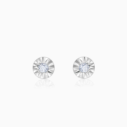 Gold Classic Diamond Stud Earrings