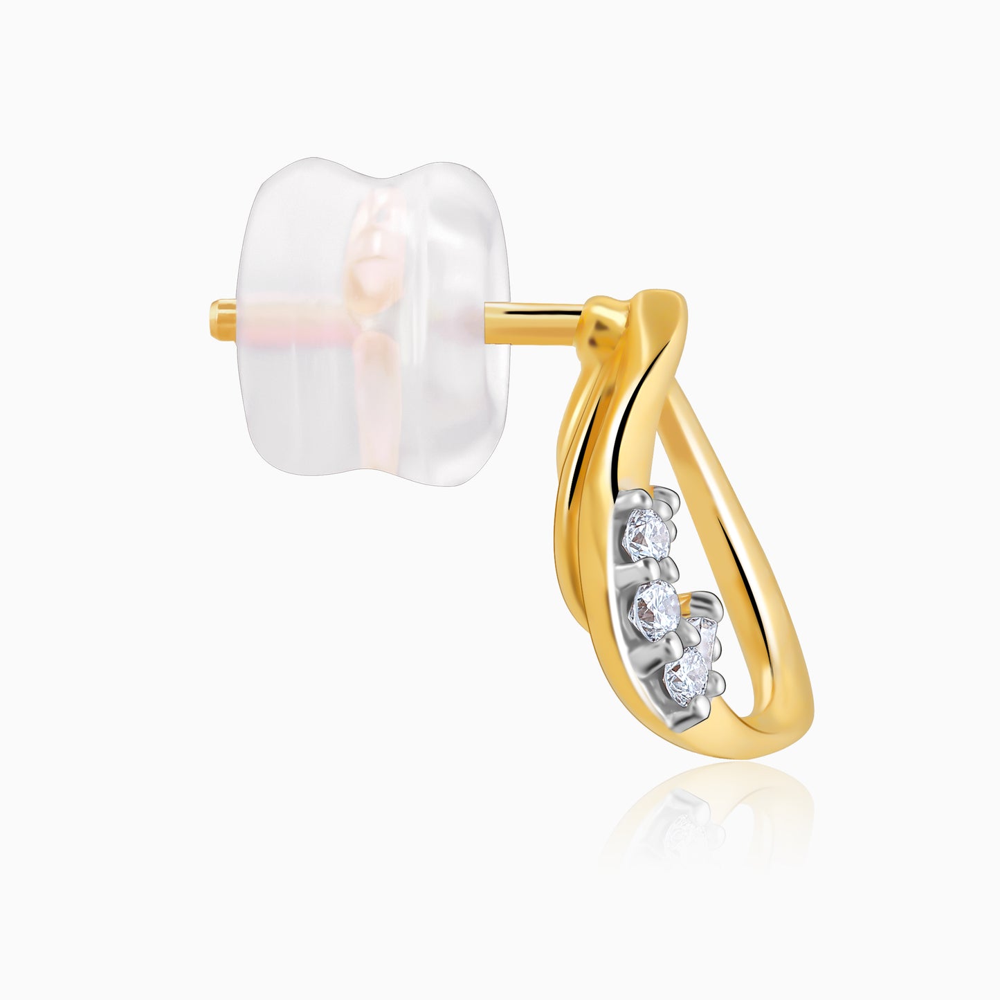 Gold Gutsy Diamond Earrings