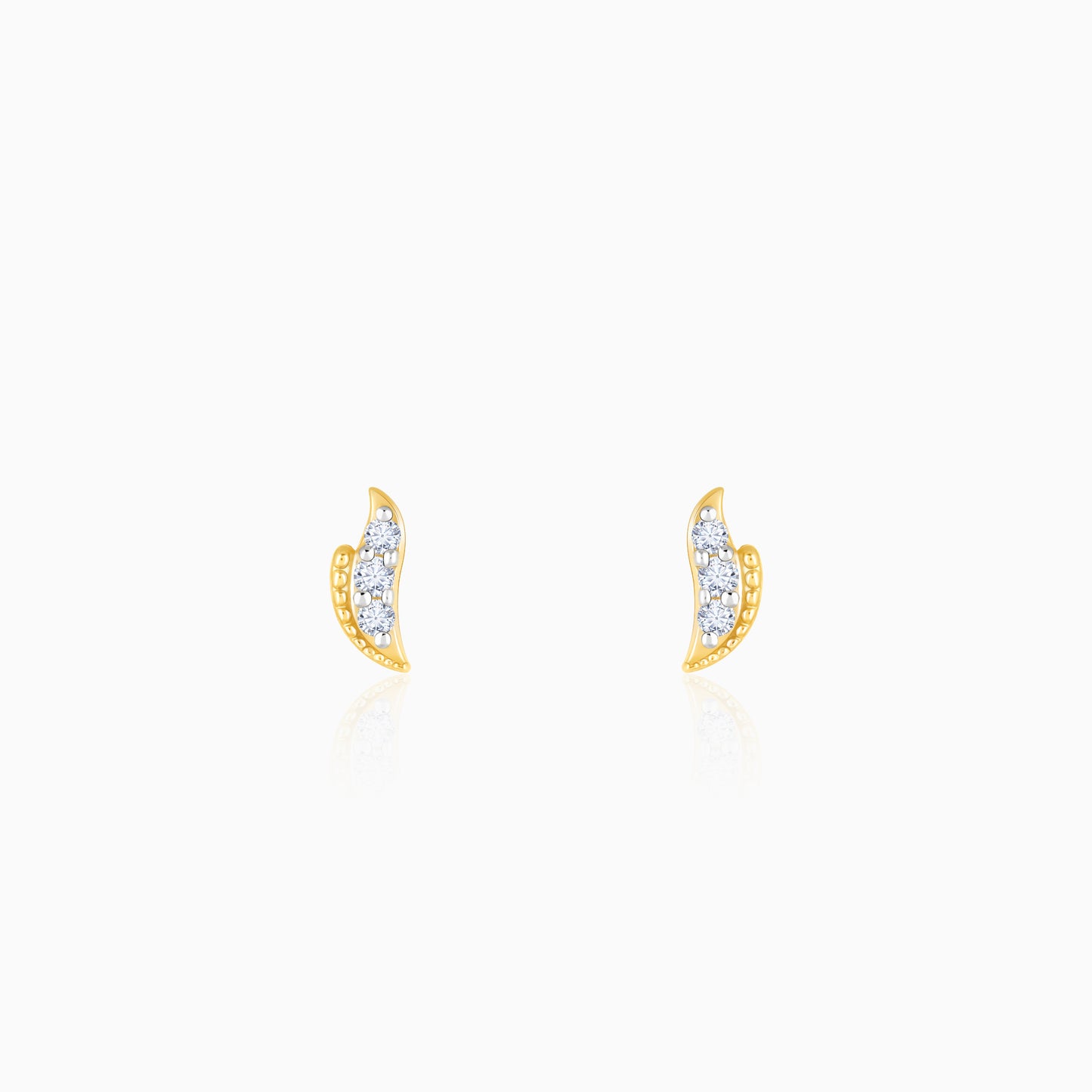 Gold Spark Diamond Earrings