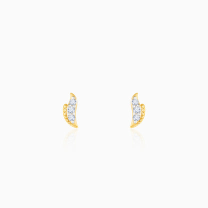 Gold Spark Diamond Earrings