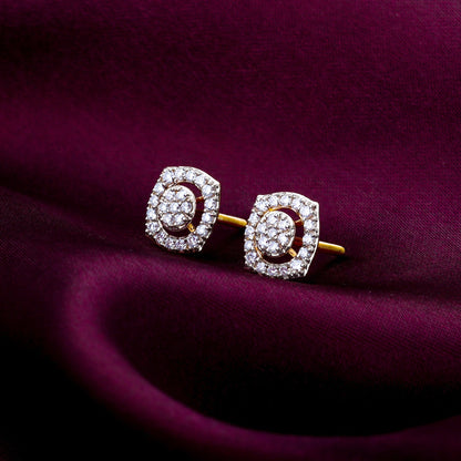 Gold Blossom Blend Diamond Earrings