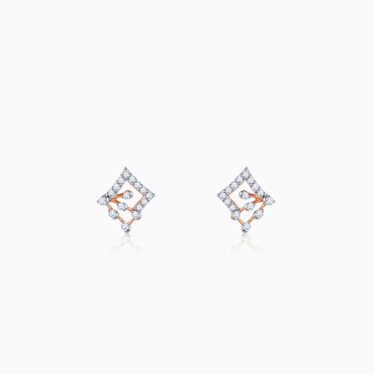 Rose Gold Prodigy Diamond Earrings