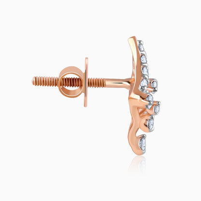 Rose Gold Prodigy Diamond Earrings