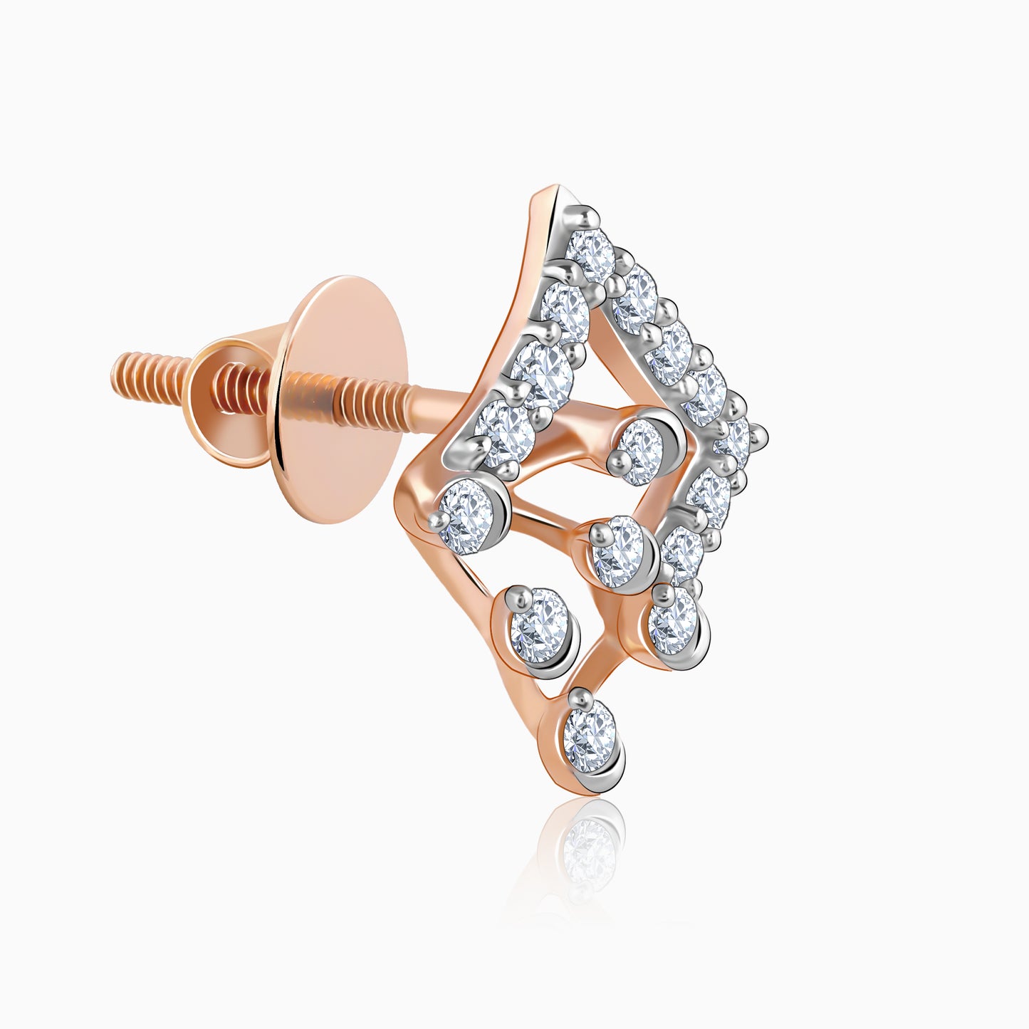 Rose Gold Prodigy Diamond Earrings