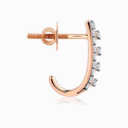 Rose Gold Miracle Diamond Earrings