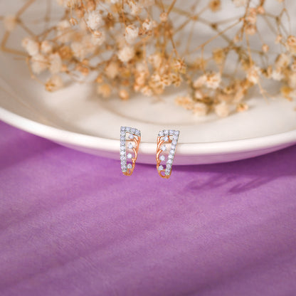 Rose Gold Miracle Diamond Earrings