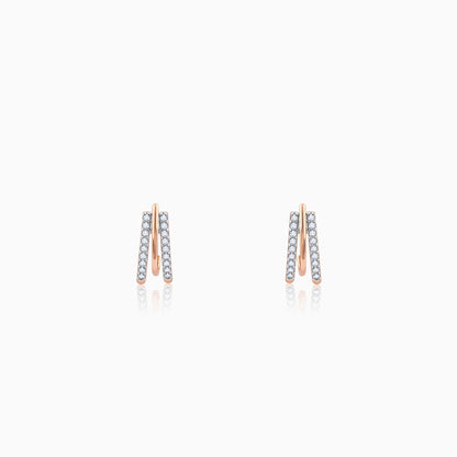 Rose Gold Saga Diamond Earrings