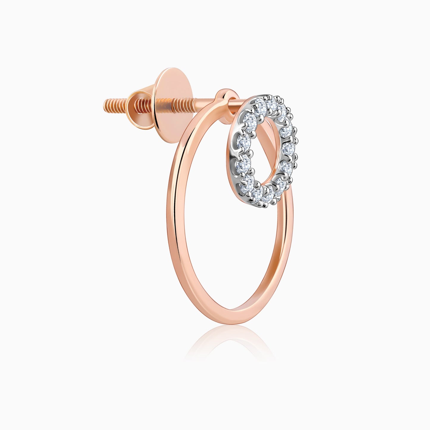 Rose Gold Bold & Bae Convertible Diamond Earrings