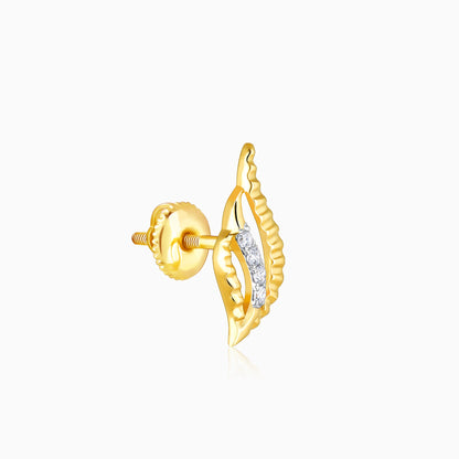 Gold Eternal Flame Diamond Earrings