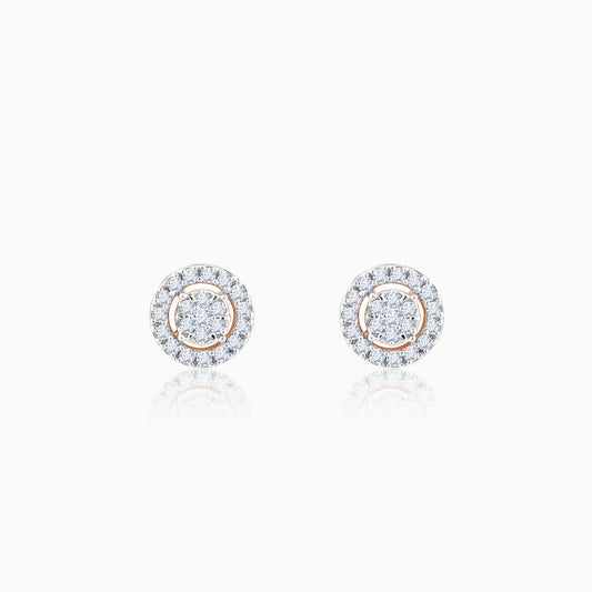 Rose Gold Classic Diamond Earrings