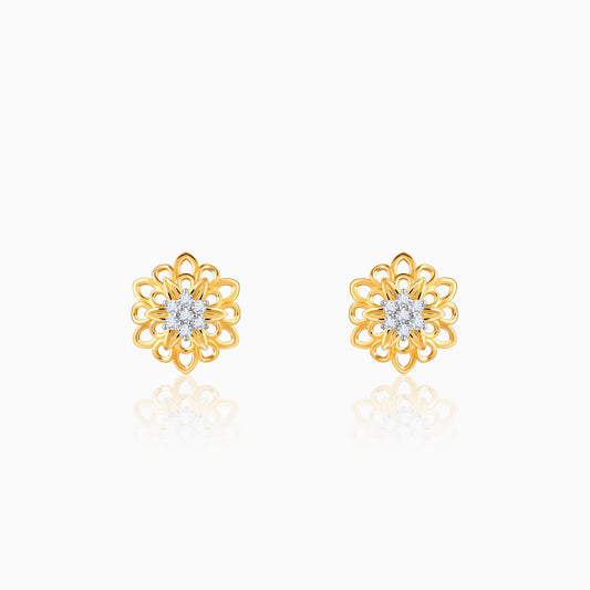 Gold Thrive Diamond Earrings