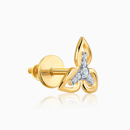 Gold Trilluxe Diamond Earrings