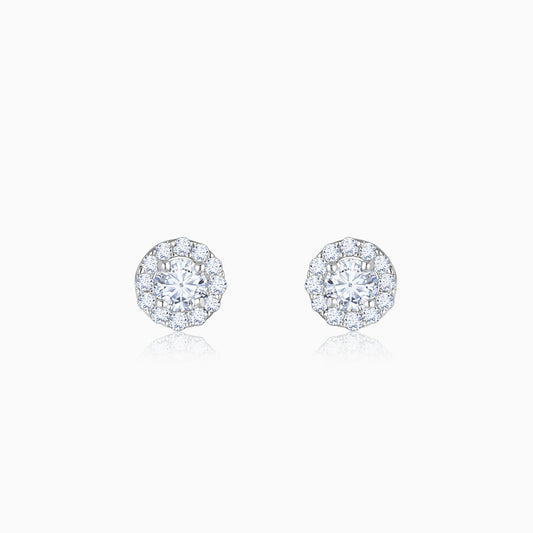 Gold Gorgeous Cluster Diamond Earrings