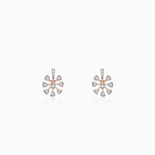 Rose Gold Sinhaparni Diamond Earrings