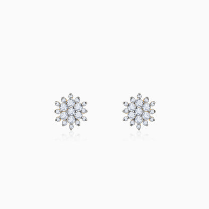 Gold Garden Bloom Diamond Studs