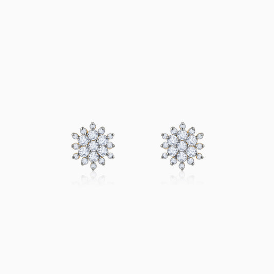 Gold Garden Bloom Diamond Studs