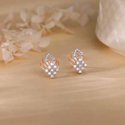 Rose Gold Wonderful Whimsy Diamond Earrings