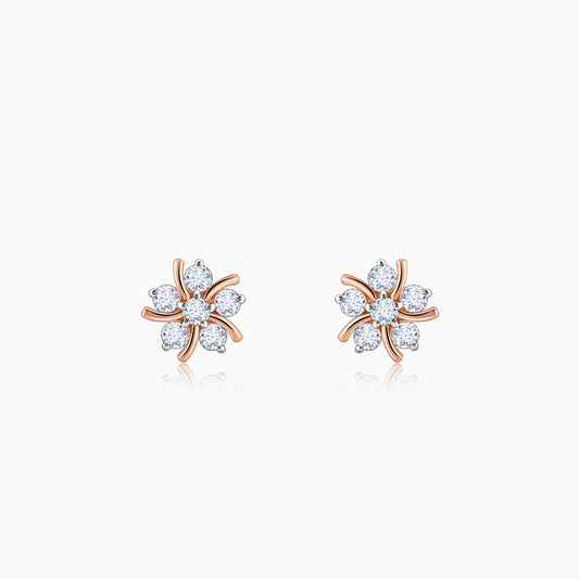 Rose Gold Elixir Diamond Earrings