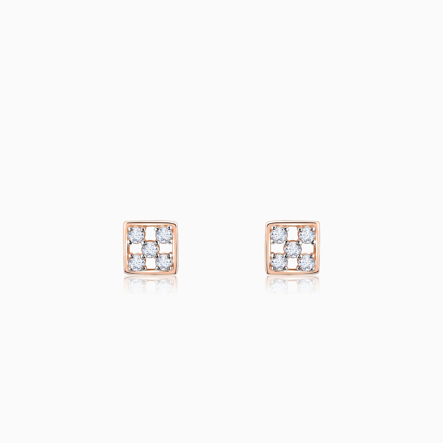 Rose Gold Blissful Moments Diamond Earrings