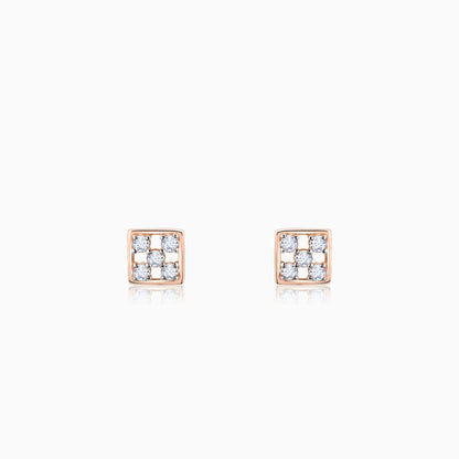 Rose Gold Blissful Moments Diamond Earrings