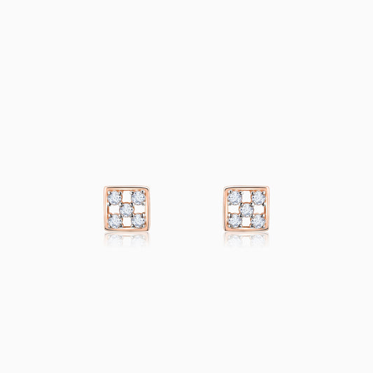 Rose Gold Blissful Moments Diamond Earrings