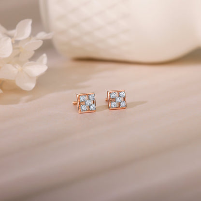 Rose Gold Blissful Moments Diamond Earrings