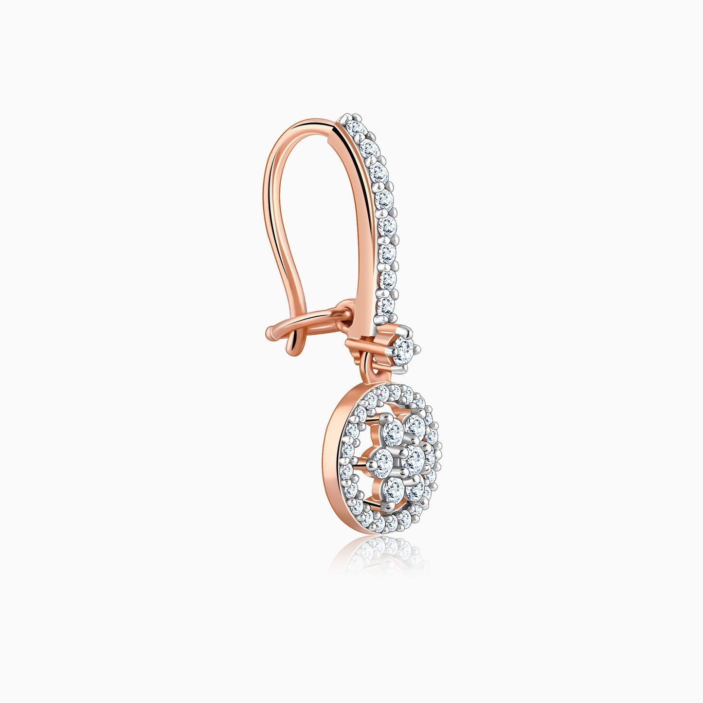 Rose Gold Harmony Diamond Drop Earrings